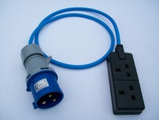Generator 32 Amp Plug To 13 Amp 2 Gang Socket Varying Lengths