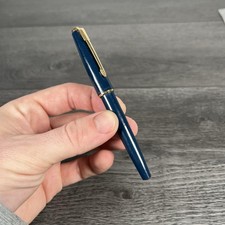 Parker Lady Blue Navy Gold Fountain Pen Vintage