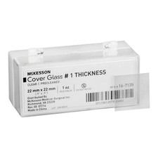 McKesson Cover Glass Square No. 1 Thickness 22 X 22 mm 16-7135 1 pcs