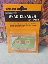 VTG Panasonic Microcassette Head Cleaner RP-9070MC Sealed Cassette Blank NOS MOC