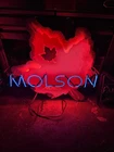 Molson Vintage Neon Sign Working 30x30 Look At Picture Read Description