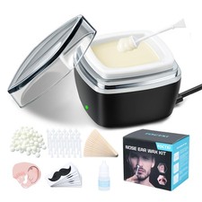 Nose Wax Kit - Portable Ear Nose Hair Waxing Kit for Men and Women with 100g ...