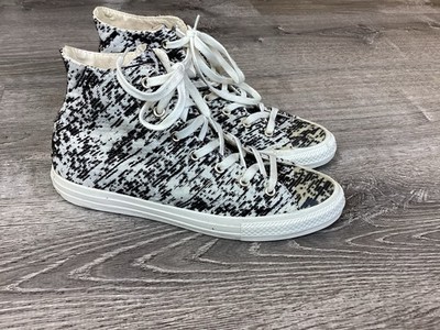 Converse All Star Gemma OX Womens Size 8 Shoes Black White High Sneakers 553448C