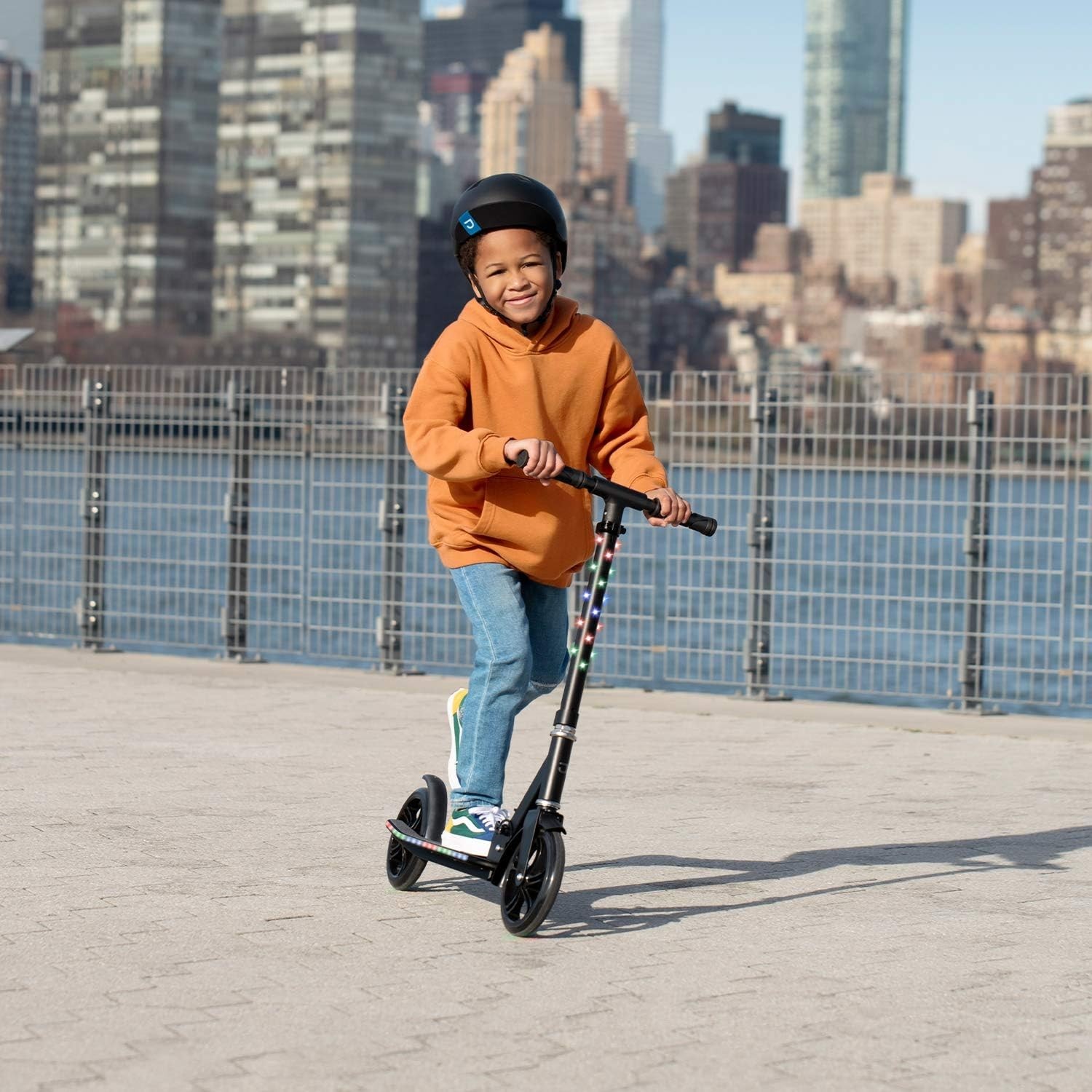 Jupiter Youth Kick Scooter - Easy to Fold, Rear Brake, and Great for Outdoor Fun