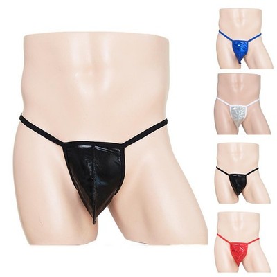 Herren Atmungsaktiv Beutel Unterwäsche Einfarbig Unterhose Bequem Tanga Style