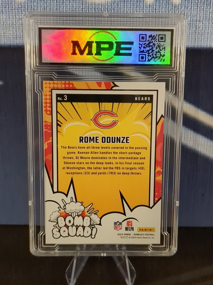 レア皿latin bomb squad入手困難 2024 Panini Donruss - Bomb Squad Rome Odunze #3 (RC) for sale