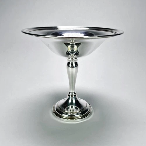 Lunt Sterling Silver Pedestal Compote Candy Dish 188g 5.85 in dia Weighted Base