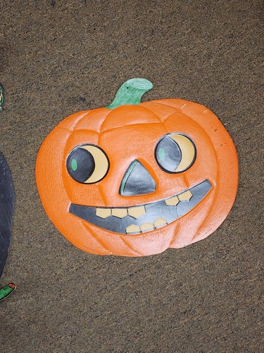 3 Vintage Halloween geprägte Stanzteile - H. E. Luhrs Made in USA - Bild 4 von 4