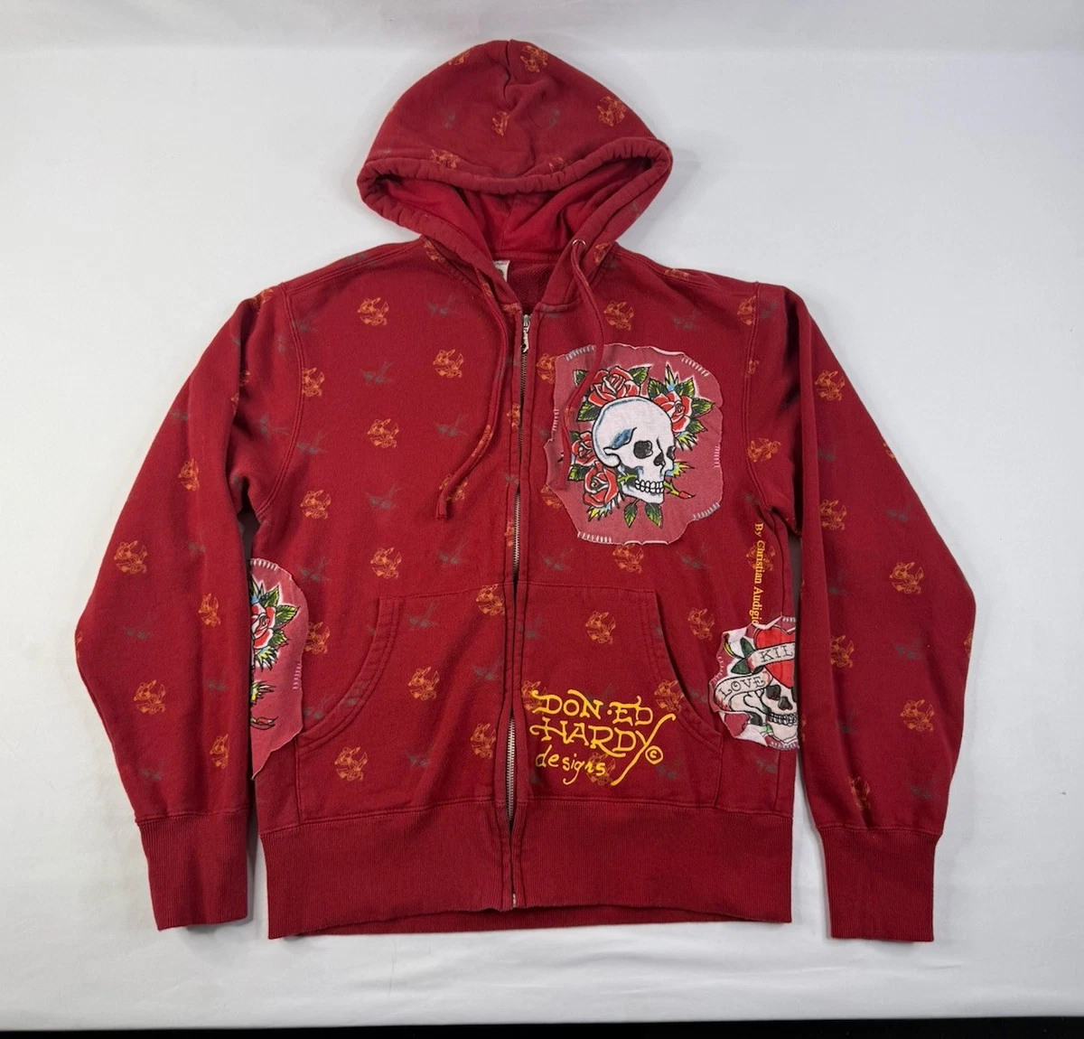 Preços baixos em Moletom masculino Ed Hardy Vermelho | eBay
