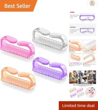 Nail Brushes Kit - Flexible Bristles Practical Handles for Easy Use