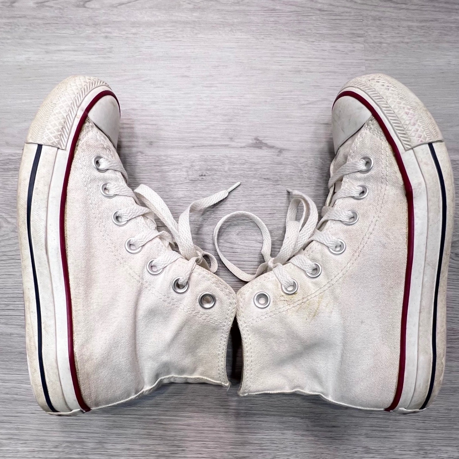 Vintage Converse Chuck Taylor All Star High Top Canvas Sneakers White Size 4 US thumbnail 6