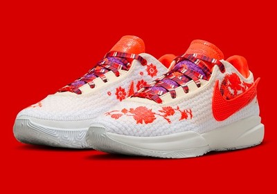 Nike LeBron XX 20 Mimi Plange Ceremony Guava Ice Crimson White FJ0725-801 Men's