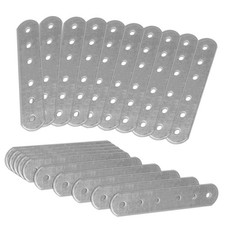 20 Pack Straight Flat Metal Connector Plates 3.94" x 0.63" Galvanized Steel...