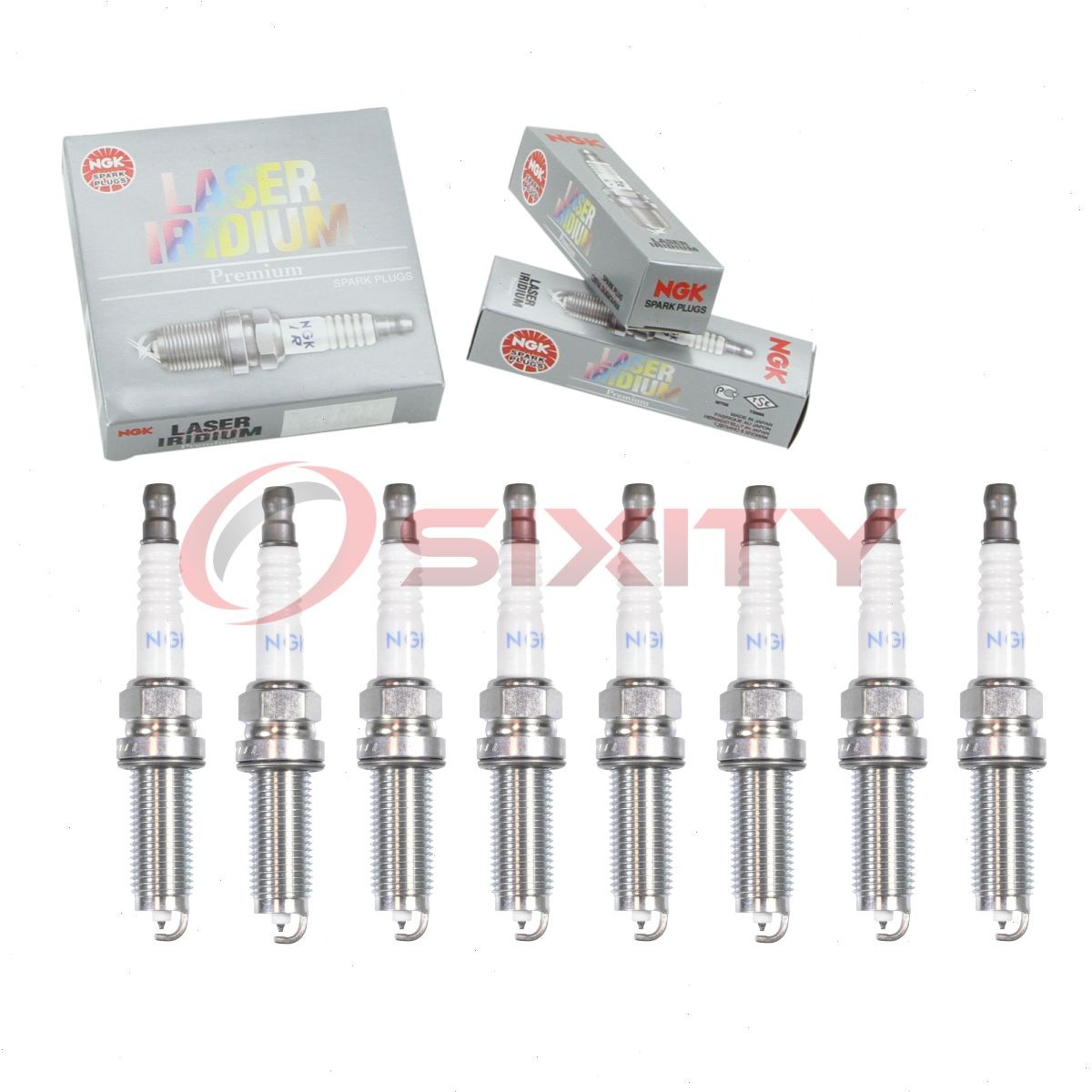 8 pc NGK 95660 ILZKAR8J8SY Laser Iridium Spark Plugs for 12290-5PA-A01 jo