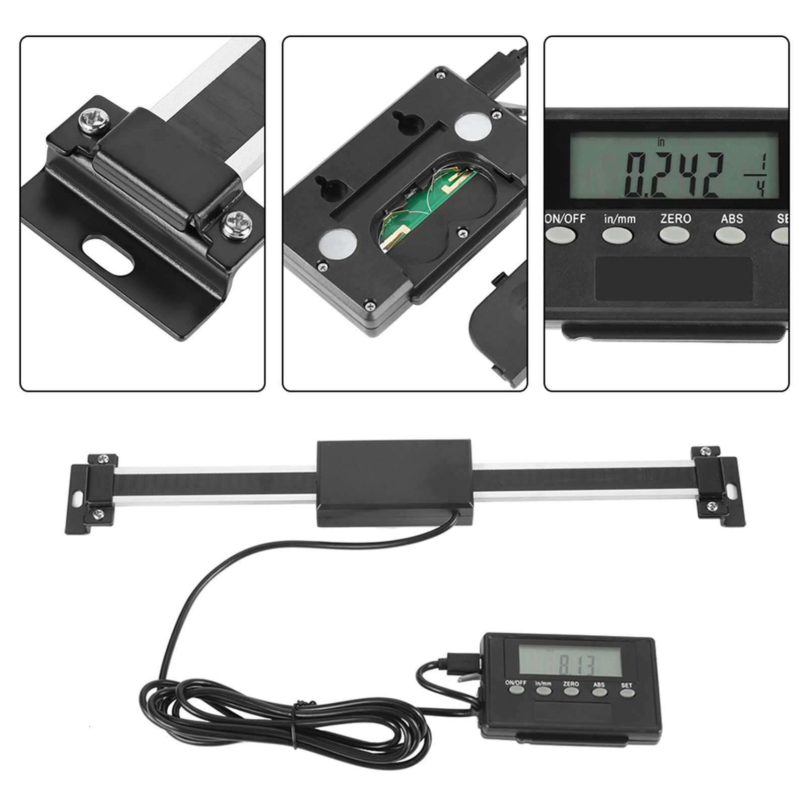 0-200mm Digital Readout DRO Remote LCD For Milling Machines Or Lathes Replace.