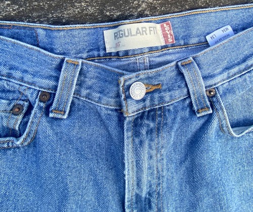 Jeans Levi's 505 regular fit blu denim 34x34 - Foto 5 di 14