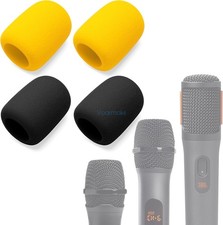 4 Pcs Mic Covers for JBL PartyBox Wireless Mic Microphones,Karaoke Microphone
