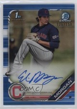 2019 Bowman Chrome Prospect Blue Refractor 136/150 Eli Morgan #CPA-EMO Auto 8at