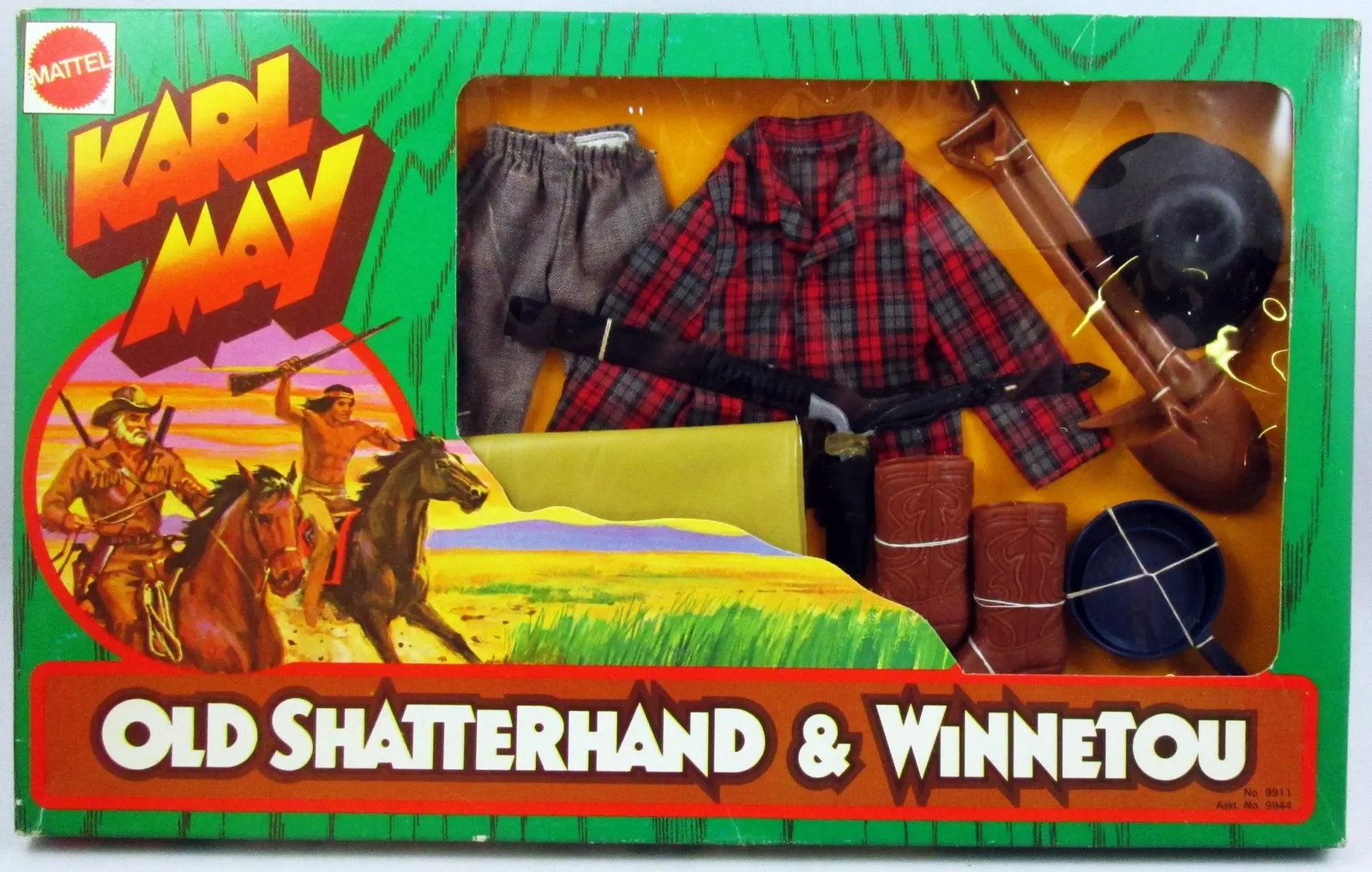 Tenue Chercheur d'or Karl May Big Jim Mattel 9911 costume de collection en feutrine