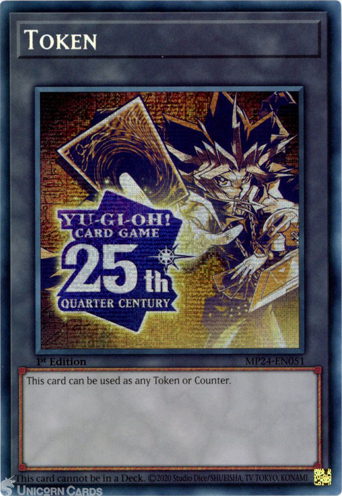 MP24-EN051 Token : Yugi : Prismatic Secret Rare 1st Edition YuGiOh Card