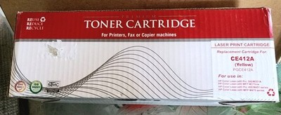 Premium Toner Cartridge Replacement for HP  CE412A Yellow