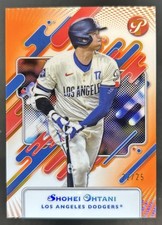 2025 Topps Pristine Shohei Ohtani Orange Refractor #/25 Dodgers