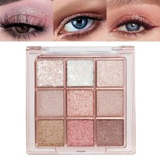 9 Colors Glitter Eyeshadow Palette 1.41 Ounce Pack of 1 , 13