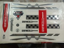 GREY NICOLLS Black Original HardBall Cricket Bat Sticker -