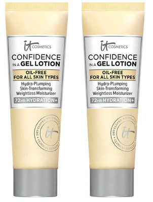 IT Cosmetics Gel Lotion Moisturizer 2 Pack 0.5oz Each Confidence Travel Set