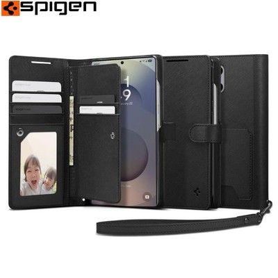 Handyhülle für Galaxy S25 Ultra Spigen Case Cover Schutz Hülle Etui Schwarz