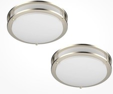 2 Pack LED 14  Flush Mount Dimmable 3000k/4000k/5000k Ceiling Fixture