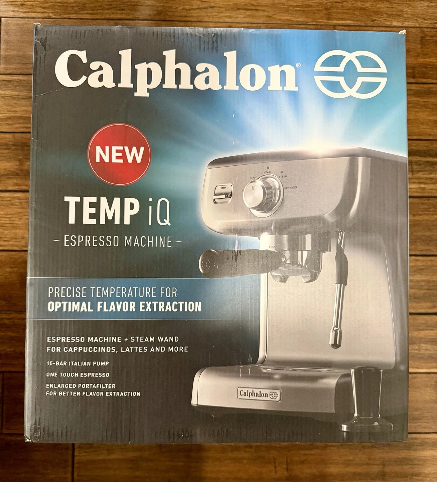 Calphalon Temp IQ BVCLECMP1 Espresso Machine with Steam Wand - Silver