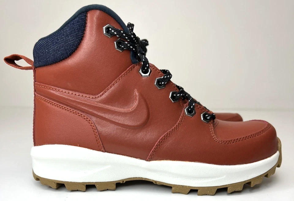 Nike Manoa Leather SE High Boot Rugged Orange Denim DC8892-800 Size 4 New - Image 3 of 4