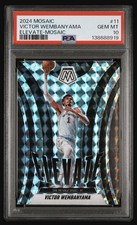 2024 Panini Mosaic Elevate Mosaic Prizm Victor Wembanyama PSA 10 Gem Mint