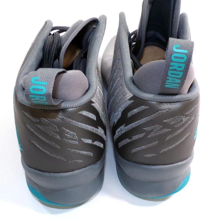 Nike Jordan Super Fly 5 2016 (gris CL/T verde/gris WLF) talla 14 zapatos BSK sin caja Foto 4 de 4