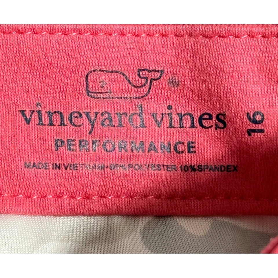 Pantalones Vineyard Vines Performance Rosa Coral Pierna Recta Juvenil Niña Talla 16 Foto 4 de 4