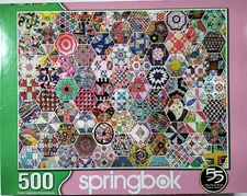 Crazy Quilts Lars Stewart 500 pc 18" X 23.5" Jigsaw Puzzle Springbok