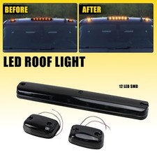 Fit Chevy Gmc 2500hd 3500hd 07-up Full Amber Led Cab Roof Marker Light Assy 3pcs Fit Chevy Gmc 2500hd 3500hd 07-up Full Amber Led Cab Roof Marker Light Assy 3pcs