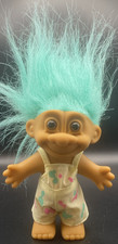 Vintage Russ Berrie Painter Troll in Original Clothes Glass Eyes #18567 4"