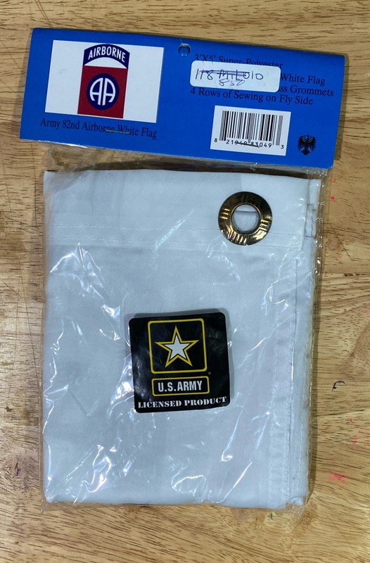 3' X 5' 3x5 Airborne 82nd White Flag United States Army Airborne Flag USA SELLER