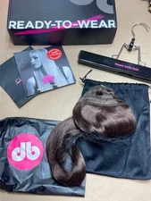 Donna Bella Premium Clip-In Straight Hair Extensions #2 Darkest Brown Weave