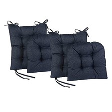 Klear Vu Omega Non-Slip Rocking Chair Cushion Set 17x17 Inches 4 Piece Set