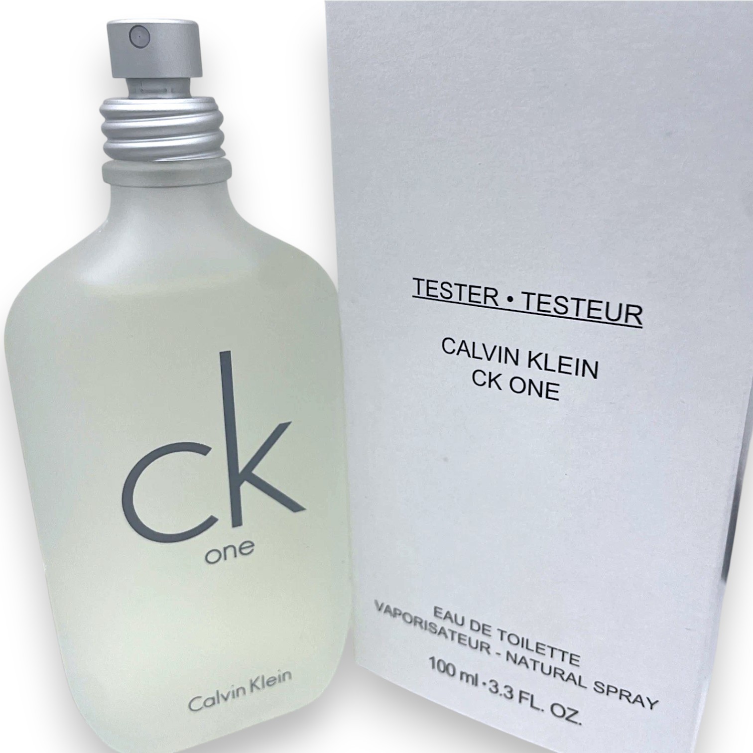 CK ONE BY CALVIN KLEIN 33 OZ 100 ML EDT EAU DE TOILETTE SPRAY TESTER BOX 7390₽