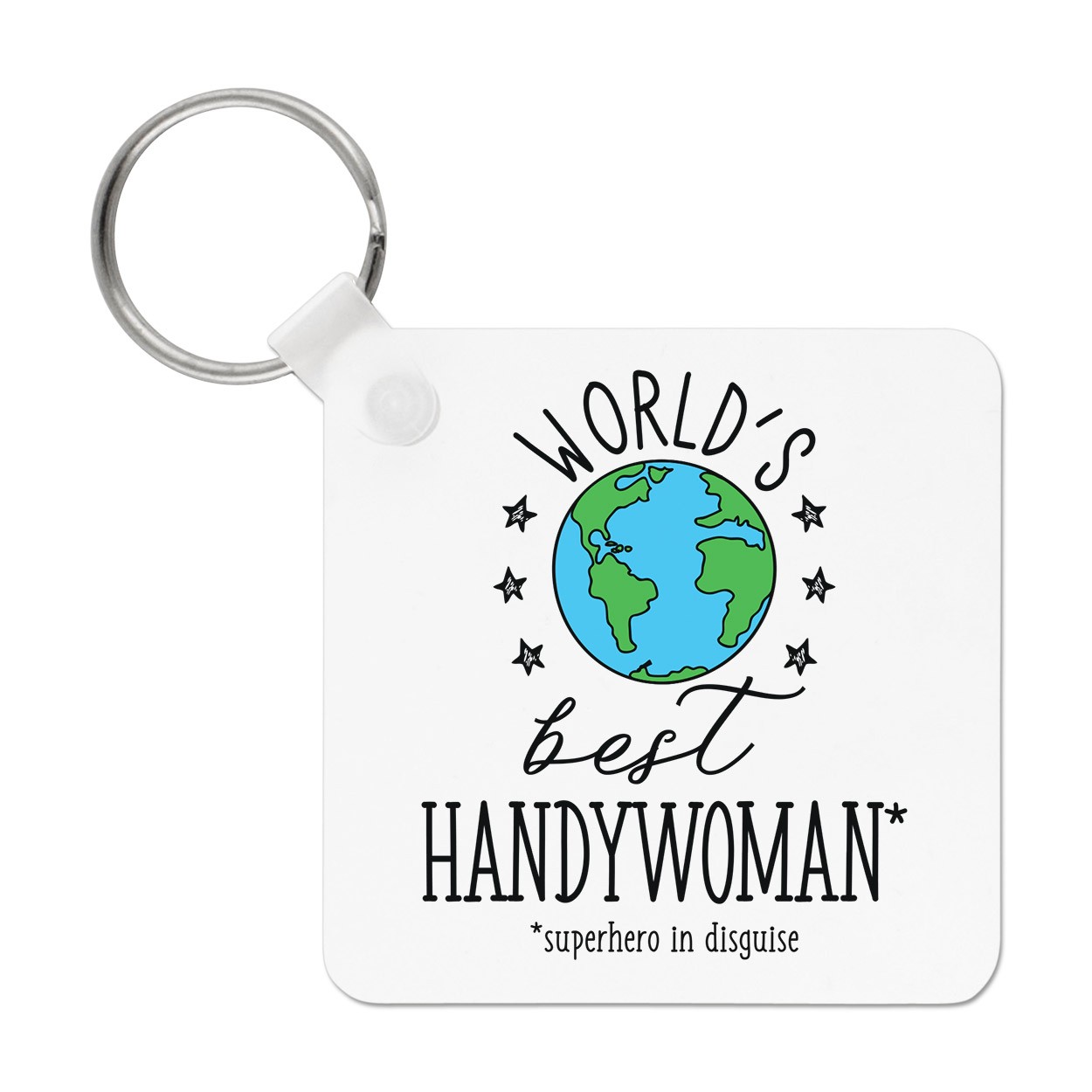 World's Best Handywoman Keyring Key Chain Worlds Best Favourite Superhero Funny