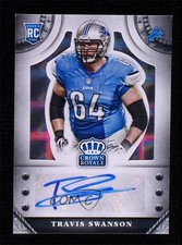 2014 Crown Royale Rookie Signatures Silver Plaid 16/35 Travis Swanson Auto 0l9