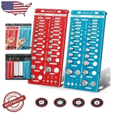 Durable 68-Piece Bolt Nut Thread Checker - Metric, Standard, Laser Etched