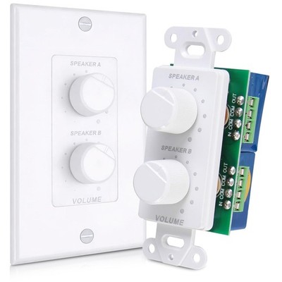 In Wall Speaker Volume Control Smart 2 Channel Dual Channel Home Audio System