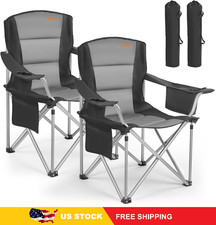 VEVOR Oversized Camping Folding Chair, Portab...