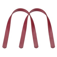 Leather Bag Handle, 2Pcs 17.7" l 1/16" W Leather Purse Strap, Burgundy