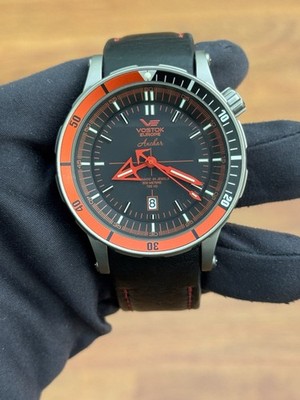 VOSTOK EUROPE ANCHAR K-162 Submarine Red Automatic NH35A-510717